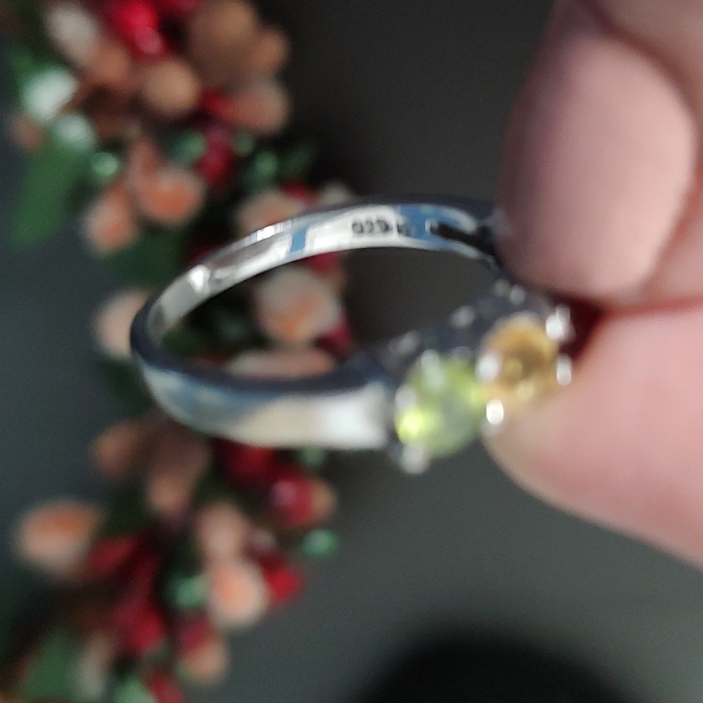 Sterling Silver Multi-Gemstone Ring - image 7